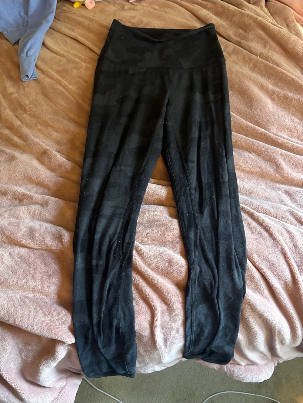 Lulu Lemon Black camouflage High-Waist Active Leggings